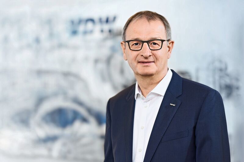 Dr. Wilfried Schäfer, Geschäftsführer des VDW, (Verein Deutscher Werkzeugmaschinenfabriken): «Hybride Messekonzepte sind die Zukunft. Die METAV digital wird uns auch in Zukunft als Ergänzung erhalten bleiben.» (Uwe Nölke / team-uwe-noelke.de)