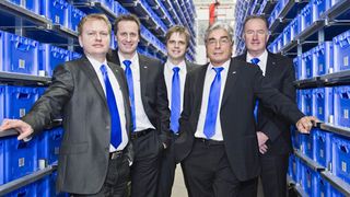 Erwarten auch im laufenden Jahr ein zweistelliges Wachstum (v.l.): Mark Aberle, Andreas Ebert, Achim Aberle, Wilfried Aberle und Volker Knuff. (Bild: Aberle)