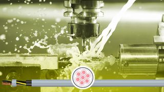 Robuste Anschluss- und Steuerleitungen: Die ölbeständige Kaweflex-Control-YPUR-Serie mit Doppelschicht-Mantel zur besseren Verarbeitung und mit integrierter Verschleißanzeige. (TKD Kabel)