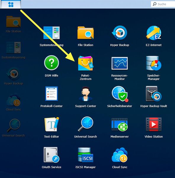Über das Paketzentrum lassen sich alle Erweiterungen für Synology-NAS-Systeme problemlos herunterladen.  (Synology)