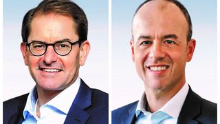 Marc Wucherer (links) verlässt Bosch Rexroth. Seinen Aufgabenbereich übernimmt 
Vorstandsmitglied Thomas Donato. (Bild: Bosch Rexroth)