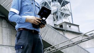 Drones are increasingly being used by chemical/chemical processing companies for outdoor monitoring of assets, gas leaks or emissions as it has the ability to reach elevated platforms. (Source: Thyssenkrupp Industrial Solutions)