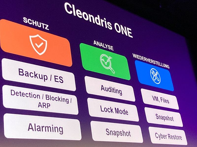 Der Netapp-Partner Cleondris bietet mit Cleondris One eine umfassende Lösung für Backup und Datenschutz, die Analyse von Störfällen und Wiederherstellung an. (Bild: Rüdiger)