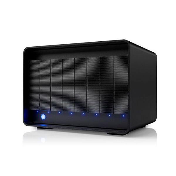 Seagates LaCie 8big Pro5 ist eine 5-Multi-Bay-RAID-Speicherlösung mit Thunderbolt-5-Anschluss und einer Datenrate von bis zu 2.800 MB/s. (Bild: Seagate)