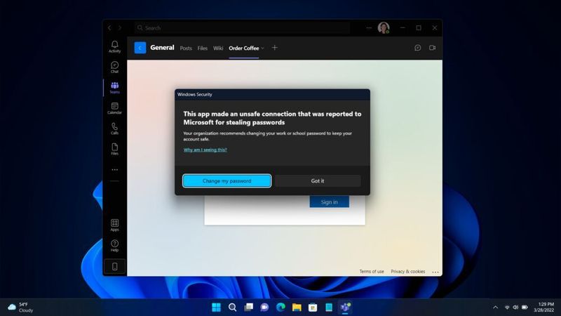 Der Schutz vor Phishing-Versuchen wird in Windows 11 ebenfalls verbessert. (Microsoft)
