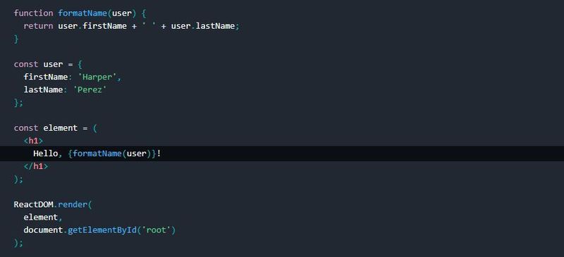 Die Syntax-Erweiterung JSX erweitert den Komfort von React, ist für den Einstieg aber nicht zwingend erforderlich. (Drilling / reactjs.org)