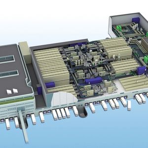 Aus dem Migros-Verteilzentrum in Suhr werden über 600 Filialen in der Schweiz mit Ware beliefert. An einem Spitzentag kommissionieren 28 COM-Maschinen bis zu 315.000 Handelseinheiten, Behälter oder PET-Flaschen filialgerecht auf Auftragspaletten.