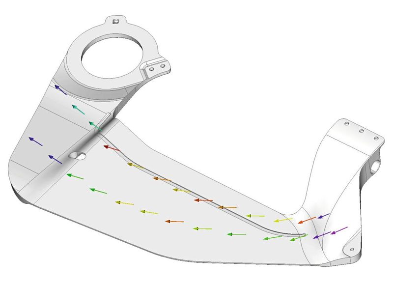Die Ablage der Fasern mittels Sticktechnologie ermöglicht eine kraftflussgerechte Faserarchitektur und damit neue Dimensionen bei den gewichtsspezifischen Eigenschaften.