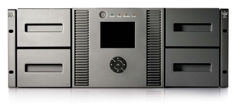 Die MSL4048 Tape Library von HP speichert bis zu 1 Terabyte pro Stunde. (Archiv: Vogel Business Media)