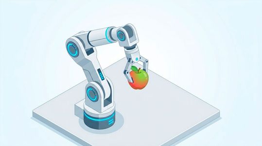Roboter sortieren, schneiden und verpacken – direkt neben offenen Lebensmitteln. Die neue EHEDG-Richtlinie 62 legt fest, wie ihre hygienische Gestaltung Kontaminationsrisiken zuverlässig ausschließt.(Bild:  Gemini / KI-generiert)