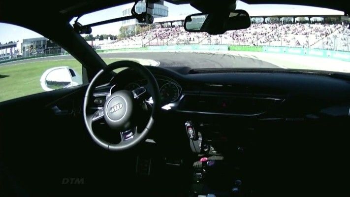 Der Audi RS 7 concept am Limit: fahrerlos rund um den Hockenheimring (Audi)