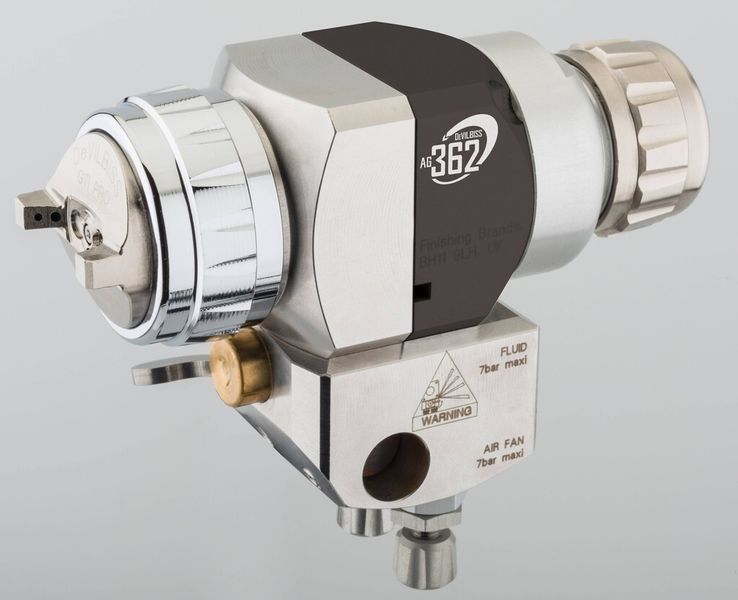 Ebenfalls neu: Die Automatikpistole De Vilbiss AG362 … (Bild: Finishing Brands)