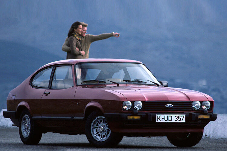 Reichlich Kosmetik spendierte dem Kult-Coupé ab 1978 (Capri III) eine neue Frontpartie mit aggressiv schauenden Doppelscheinwerfern und angedeutetem Frontspoiler. (Foto: Ford)