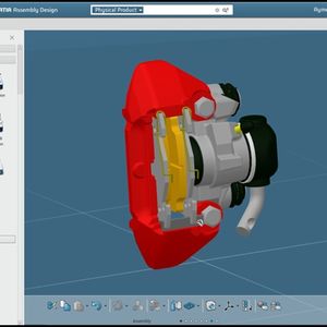 Das V6-Release 2014 der 3D-Experience-Plattform kommt mit einem neuartigen Navigationsinterface auf den Markt – im Bild eine Ansicht aus der Anwendung Catia.
