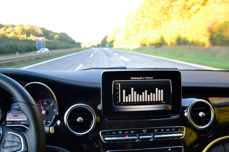 Die Verbrauchsdaten kann man zudem auf dem Bildschirm grafisch abrufen. (Foto: Michel)