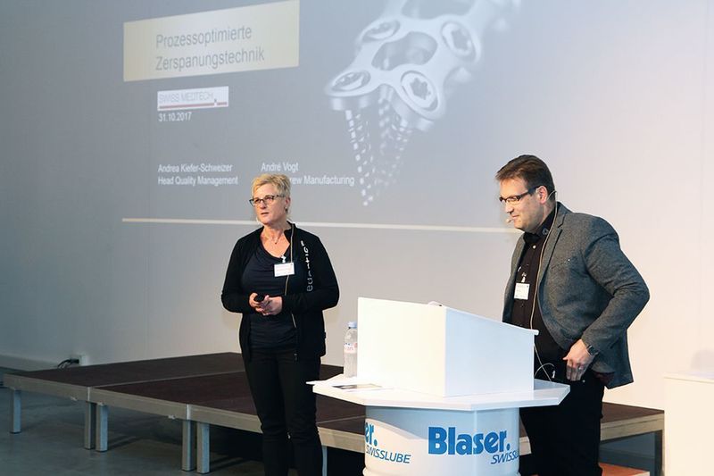 Prozess- und kostenoptimierte Zerspanung: Medartis konnte in einer Zusammenarbeit mit Blaser Swisslube seinen bestehenden Produktionsprozess optimieren. (Swiss Medtech)
