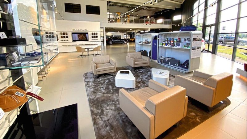Der Maserati-Schauraum hat 350 Quadratmeter Fläche. (Bild: Jacobs)