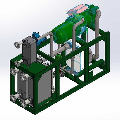 Die neue Isobutan-Hochtemperatur-Wärmepumpe "afilia water-series R600a" von 2G Energy. (Bild: 2G Energy)