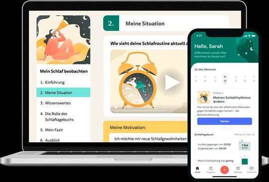 Digitale Gesundheitsanwendungen gibt es als App oder browserbasierte Anwendung(Bild:  HelloBetter)