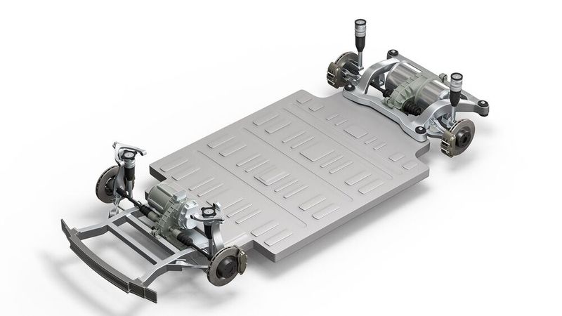 Mit seinem Tesla-Modul zeigte Meyle auf der Automechanika 2024 seine Kompetenz für Elektrofahrzeuge.(Bild:  MEYLE AG)