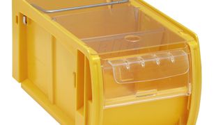 Der neue C-Teile-Management-Behälter von Bito kann für Ein- und Zwei-Behälter-Kanban-Systeme genutzt werden. (Bild: Bito)