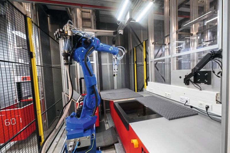 Skalierung statt Pilotprojekt: Der KI-gesteuerte Kommissionierroboter von Sereact im Gurkerl-Logistikzentrum in Wien ist Teil eines DACH-weiten Rollouts der Rohlik Group mit 24 Robotern im ersten Schritt.(Bild:  Sereact)