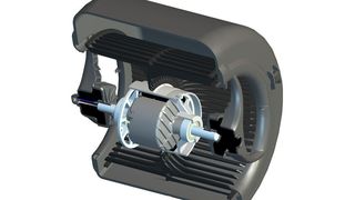 Der energiesparende EC-Motor hat keine Welle, sondern eine stehende Achse, die beidseitig gelagert ist. Stator und Rotor sind umpresst bzw. komplett umgossen. Die Wärme kann durch die offenen Lagerschilde optimal abgeführt werden. Bilder: ebm-papst (Archiv: Vogel Business Media)