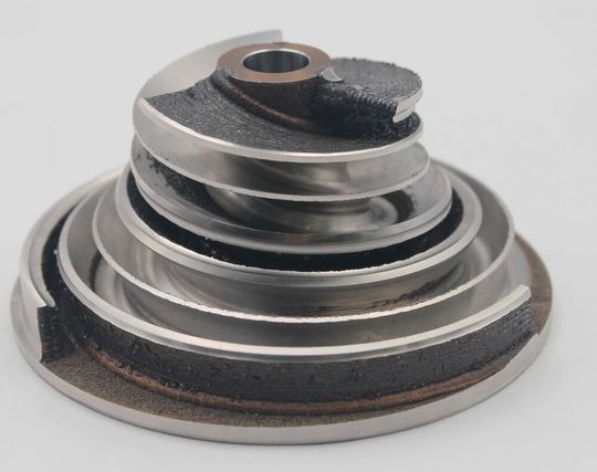 Pump impeller produced using additive manufacturing followed by subtractive machining.(Source:  Open Mind)