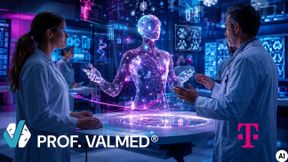 Das zertifizierte KI-Tool Prof. Valmed der Telekom unterstützt Ärzte bei Diagnose und Therapie. (Bild: Deutsche Telekom - generiert mit KI)