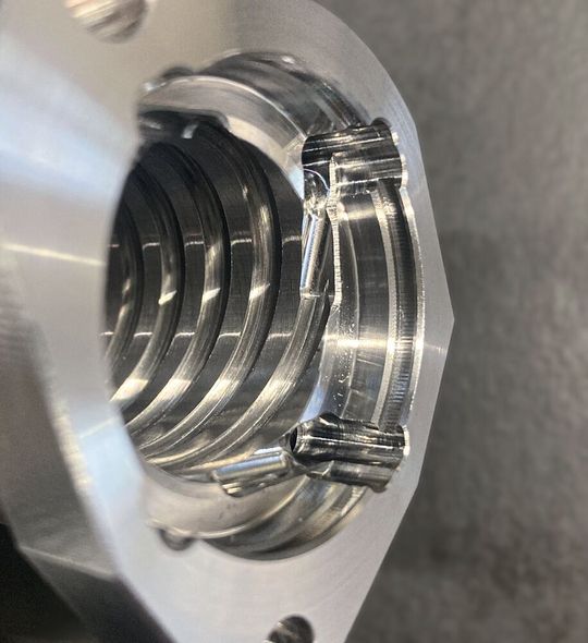 Detailaufnahme eines Gewindes.(Bild:  Eichenberger Gewinde AG)