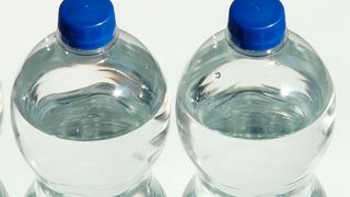 PET-Flaschen aus fossilem Kunststoff – künftig aus biobasiertem HMF?  (gemeinfrei)