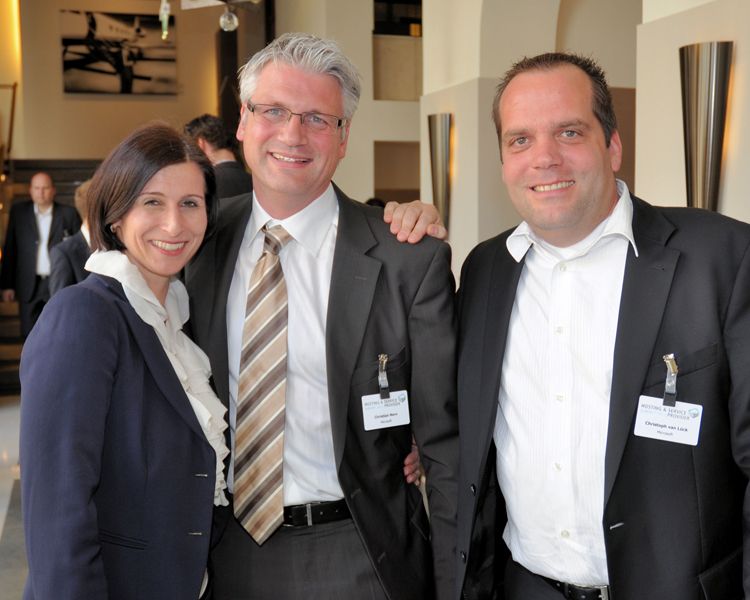 Daniela Schilling, IT-BUSINESS Akademie, Christian Nern (Mitte) und Christoph van Lück, beide Microsoft (Archiv: Vogel Business Media)