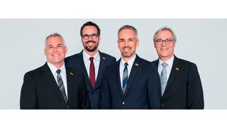 Das Board der Hengst Gruppe, v.li.: Howard Boyer (COO), Christopher Heine (CEO), Jens Röttgering (Geschäftsführender Gesellschafter), Achim Brömmel (CTO). (Hengst Filtration)