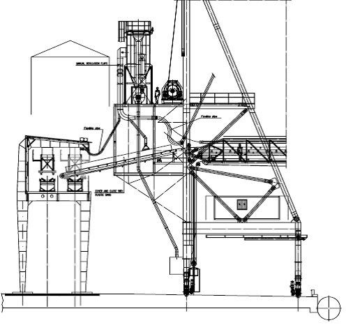 Four air filtration systems with an overll capacity of 66000 cubic metres per hour are installed in this system transfering clinker from a hopper to a conveyor system. (Picture: Bedeschi Group)