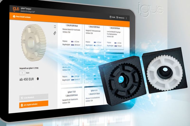 Igus hat seinen 3D-Druckservice um das Print-2-Mould-Verfahren mit gedruckten Spritzgusswerkzeugen erweitert. (Igus)