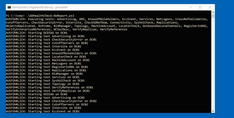 Mit einem kostenlosen Skript kann Active Directory überprüft werden. (Joos / Microsoft)