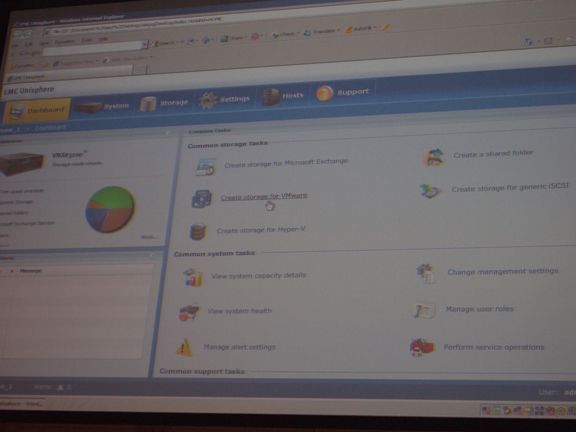 Die Unisphere-Verwaltungssoftware macht die Bedienung der VNXe zum wortwörtlichen Kinderspiel. (Archiv: Vogel Business Media)