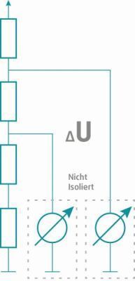 Schematische Darstellung von erdgebundener differentieller Messtechnik. (VX Instruments)