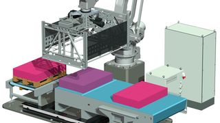 „The Wave“ ist ein abgestimmtes Konzept der kompletten Materialflussumgebung mit extremer Genauigkeit und hochwertiger Palettierqualität. (Langhammer)