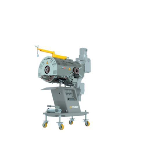 Maag Ettlingers ERF 350 is a high-performance melt filter for the filtration of heavily contaminated polymer feedstock. Maag Ettlingers ERF 350 is a high-performance melt filter for the filtration of heavily contaminated polymer feedstock.