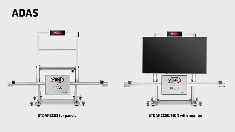Dank einer Kooperation mit Texa kann Rotary nun auch ein System zum Kalibrieren von Fahrerassistenzsystemen anbieten.(Bild:  Rotary)