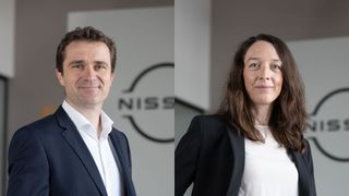 Vincent Ricoux, Geschäftsführer von Nissan Center Europe, und Susanne Ziegler, Direktorin Vertrieb. (Bild: Nissan)