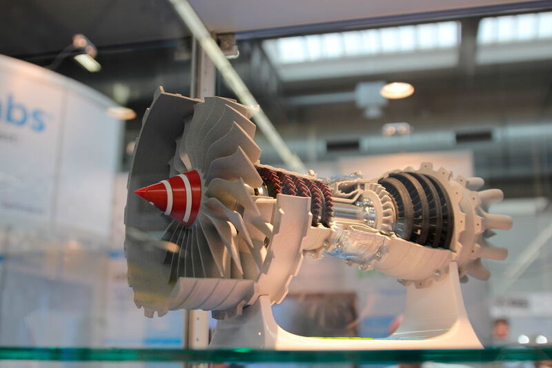 Diese Modell einer Flugzeugturbine von Protolabs ist voll funktionstüchtig. (Simone Käfer/MM)