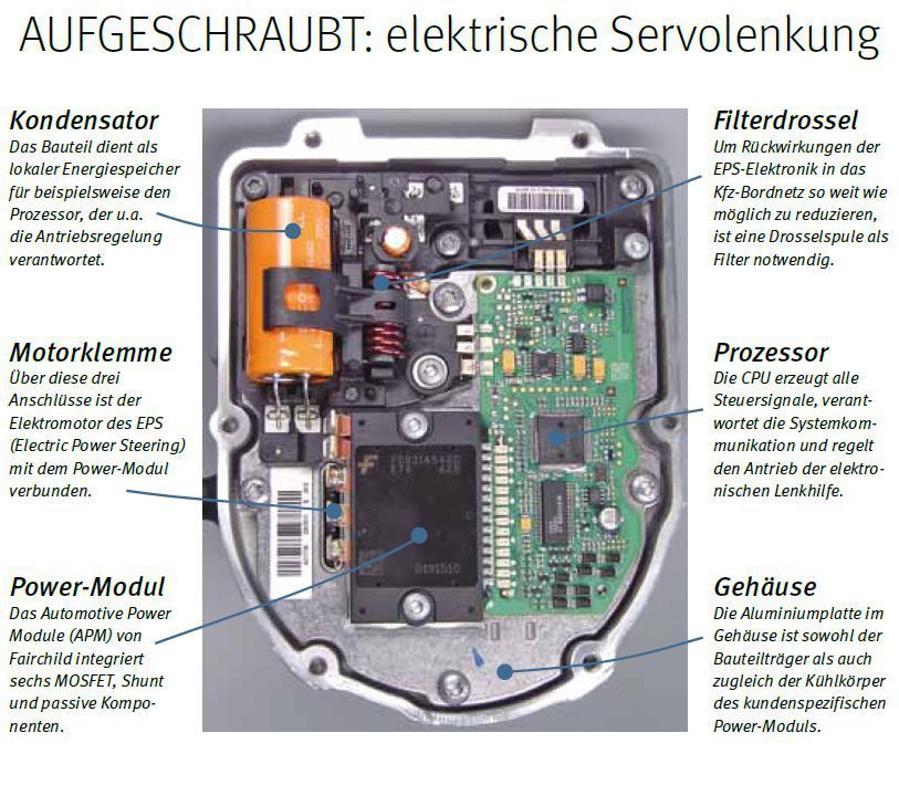 Spannende Elektrische Servolenkung Reparieren Bild