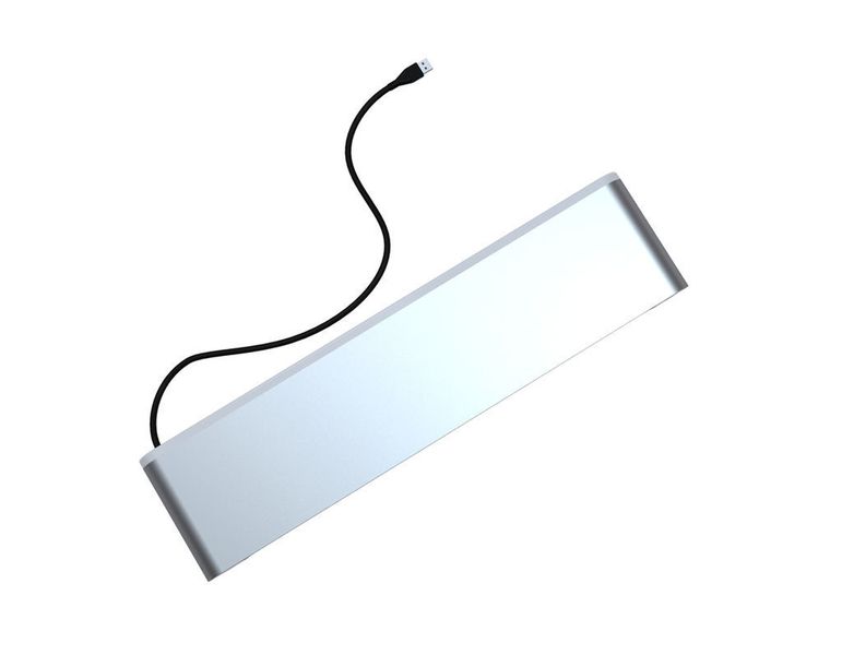 Am Quirky Spaceboard hängt ein USB-Kabel, welches den links und rechts integrierten 6-fach-USB-Hub versorgt. Der Verkaufspreis liegt bei 42 US-Dollar, was rund 29 Euro entspricht. (Archiv: Vogel Business Media)