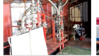 Glass melting furnace in which this demonstration test was conducted.  (Source: AGC)