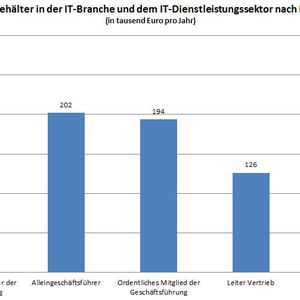 Nach den Geschäftsführern verdient der Vertriebsleiter am meisten.