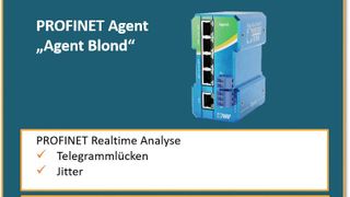 Agent Blond von Indu-Sol wird als rückwirkungsfreie Messstelle ins Netzwerk integriert, um die Netzwerk-Kommunikation zu überwachen. Die erfassten Informationen werden ins SPS-Diagnoseprotokoll integriert.  (Bild: Indu-Sol)