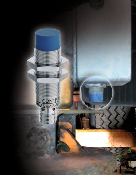 Ein Induktivsensor erfasst die korrekte Position der für Kranarbeiten ausfahrbaren Stützen. (Bild: Contrinex)