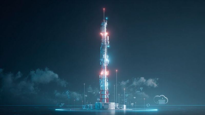 Das Neutral-Host-Provider-Modell, für das Cloud RAN und Open RAN den Weg freimachen, trennt Hardware und Software – und ermöglicht es mehreren Mobilfunkanbietern, eine gemeinsame 5G-Infrastruktur effizient zu nutzen.(Bild:  Midjourney / KI-generiert)